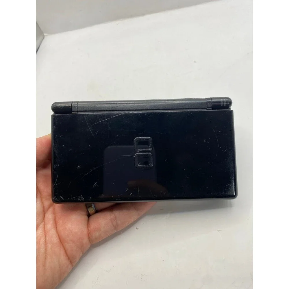 Black Nintendo Ds Lite Charger Stylus and cover Handheld Console Plays DS + GBA